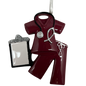 Occupation Scrubs Ornament - Burgundy