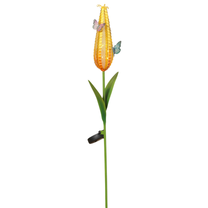Butterfly Meadow Mesh Solar Flower Stake -
