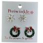 Snowflake and Wreath Duo Earrings