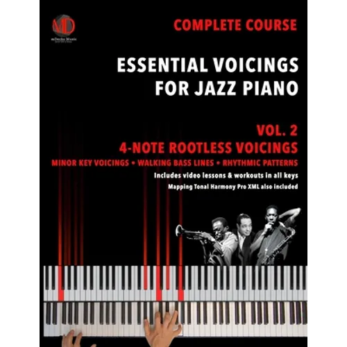Essential Voicings for Jazz Piano Vol.2: 4-note Rootless Voicings - Paperback
