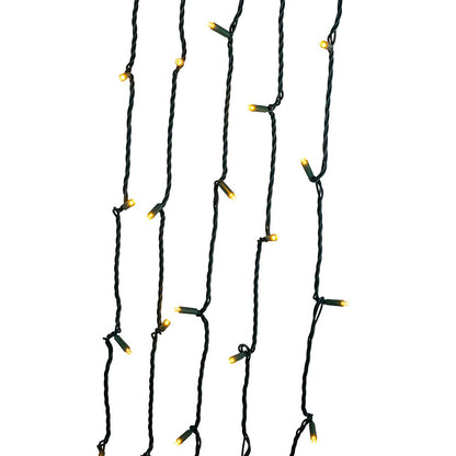 100-Light Classic Warm White LED Green Wire Light Set