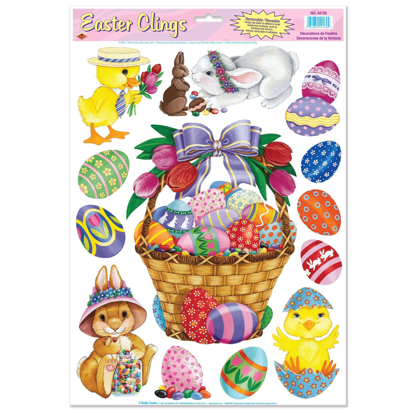 Easter Basket And Friends Clings