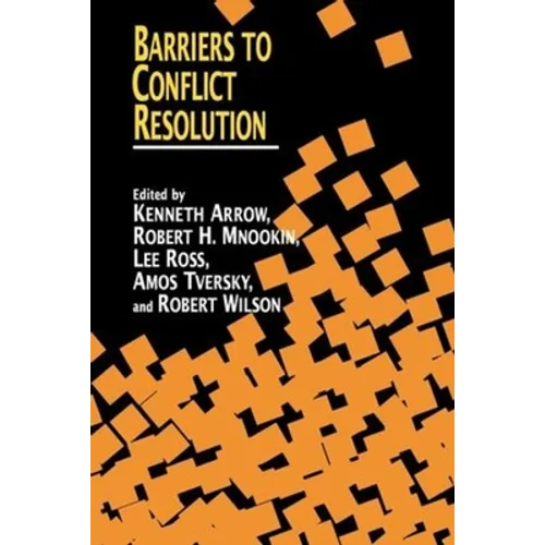 Barriers to Conflict Resolution - Paperback