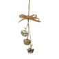Bells with Burlap Ribbon -