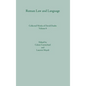 Roman Law and Language - Hardcover