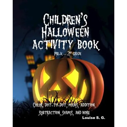 Children's Halloween Activity Book: Pre-K through 2nd grade - Paperback