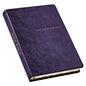 KJV Holy Bible, Thinline Large Print Faux Leather Red Letter Edition Thumb Index & Ribbon Marker, King James Version, Purple Floral - Leather