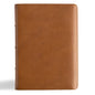 CSB He Reads Truth Bible, Holman Handcrafted Collection, Saddle Brown Premium Calfskin - Leather