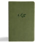 CSB Single-Column Personal Size Reference Bible, Olive Leathertouch - Imitation Leather