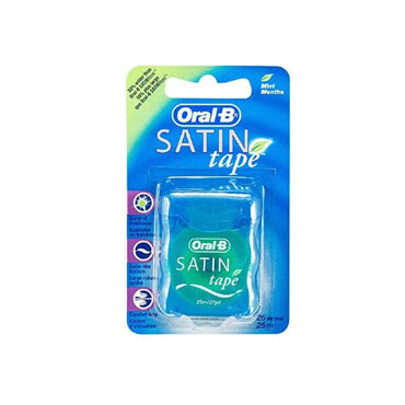 Oral-B Dental Floss Satin Tape Mint 25m - Effective Interdental Cleaning for Fresh Breath