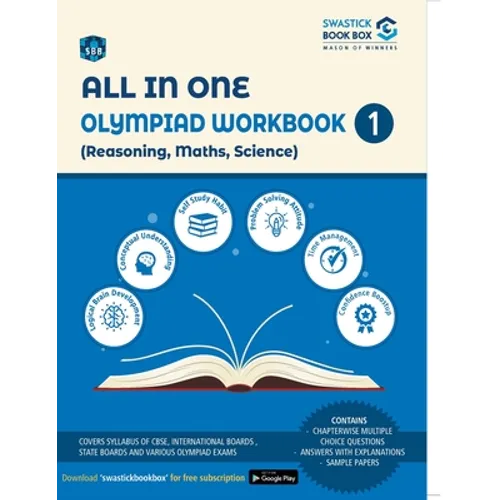 All in One Olympiad Workbook for Reasoning, Maths & Science - Class 1 - Paperback