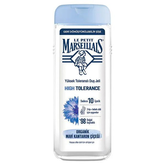 Le Petit Marseillais Natural Shower Gel for Sensitive Skin - 98% Natural Ingredients, Sulfate-Free & Eco-Friendly Packaging