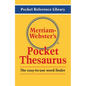 Merriam-Webster's Pocket Thesaurus - Newest Edition - Paperback