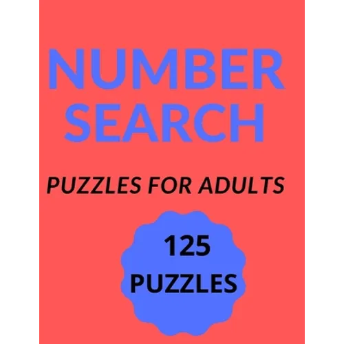 Number Search: Puzzles for adults - Paperback