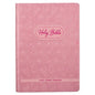 KJV Kids Bible, 40 Pages Full Color Study Helps, Presentation Page, Ribbon Marker, Holy Bible for Children Ages 8-12, Light Pink Hearts Faux Leather F - Leather