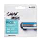 Isana Men 4-Blade Razor for Sensitive Skin - Comfortable Shaving System