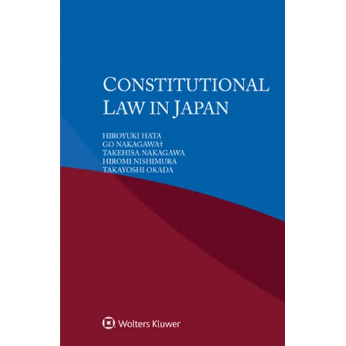 Constitutional Law in Japan - Paperback