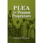 A Plea for Peasant Proprietors - Paperback
