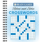 Brain Games - Relax and Solve: Crosswords (Blue) - Spiral