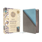 NIV Application Bible, Leathersoft, Teal/Grey, Red Letter, Comfort Print: Bringing the Ancient Message of the Bible Into Your World - Imitation Leather