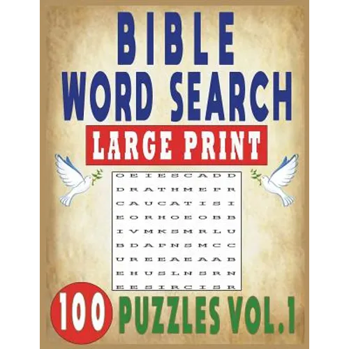 Bible Word Search Large Print 100 Puzzles Vol.1 - Paperback