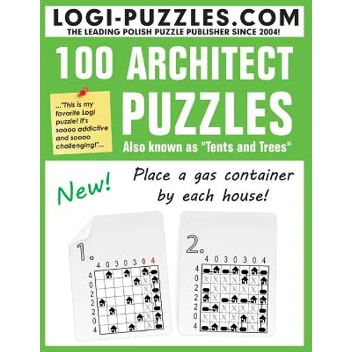 100 Architect Puzzles: Tents and Trees - Paperback