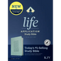 KJV Life Application Study Bible, Third Edition (Leatherlike, Floral Frame Teal, Indexed, Red Letter) - Imitation Leather