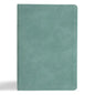 CSB Giant Print Single-Column Bible, Earthen Teal Suedesoft Leathertouch - Imitation Leather