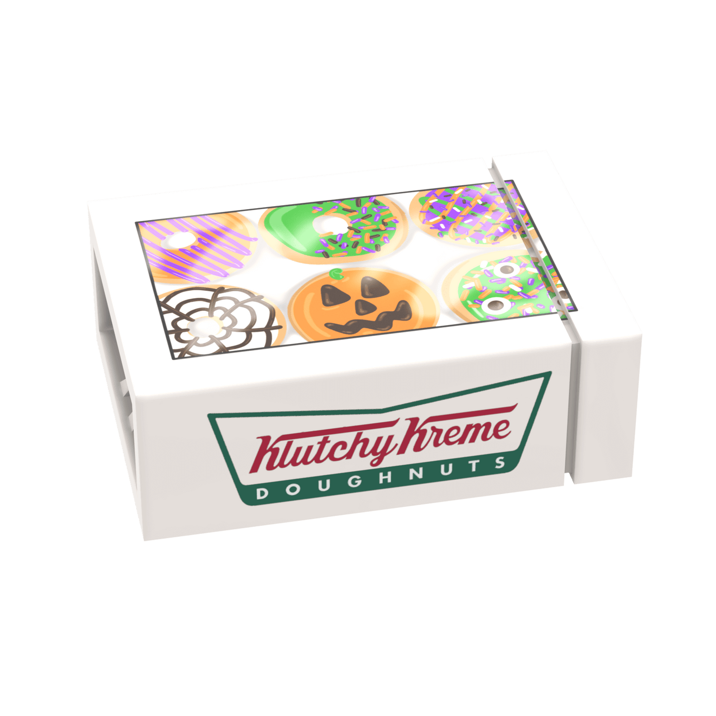 Boxed Donuts - Halloween - Custom Printed - Made Using LEGO® Parts