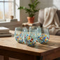 Hand-Blown Mexican Stemless Wine Glass | Confetti & Clear Design