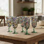Hand-Blown Mexican Sundae Glass | Confetti Rock Design