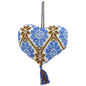 Hand-Embroidered Heart Ornament