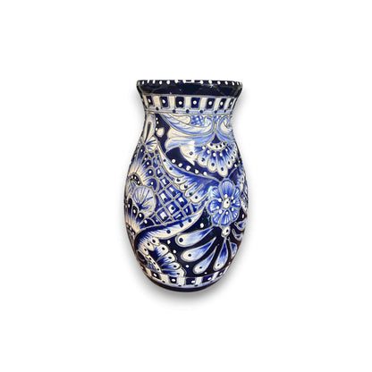 Talavera Vase | Hand-Painted Mexican Ceramic Flower Pot