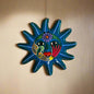 Hand-Painted Guerrero Sun Wall Art | Mexican Folk Decor