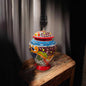 Large Hand-Painted Mexican Talavera Table Lamp | Artisan Ceramic Lamp