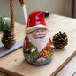 Festive Hand-Painted Talavera Santa Statue | Christmas Decor