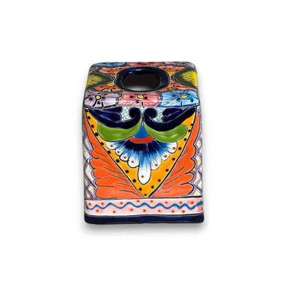 Talavera Tissue Box Cover | Colorful Hand-Painted Bathroom Decor