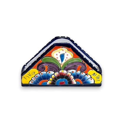 Talavera Napkin Holder | Hand-Painted Mexican Ceramic Decor