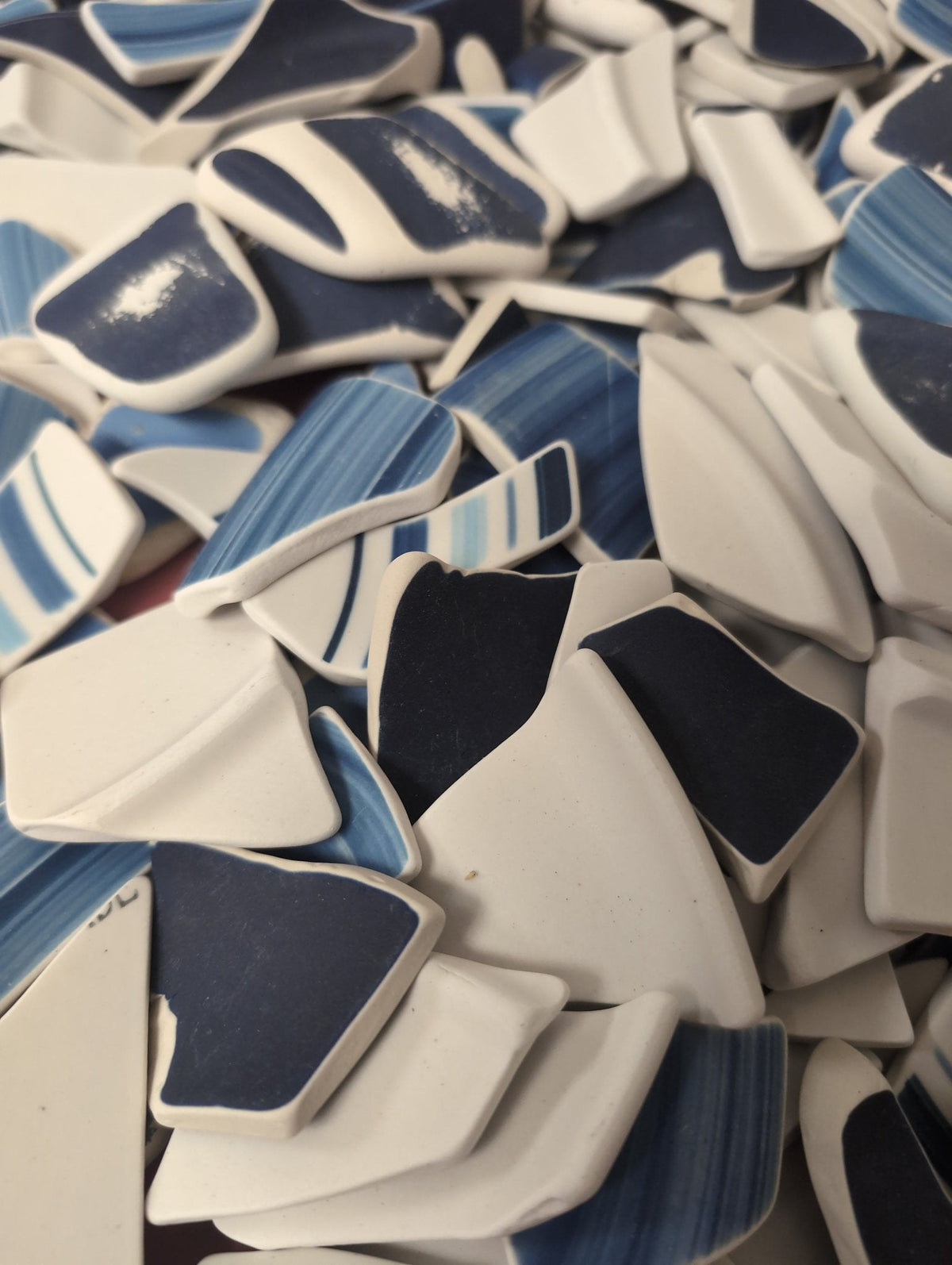 Hand Tumbled Pottery Pieces- Mosaic Crafts