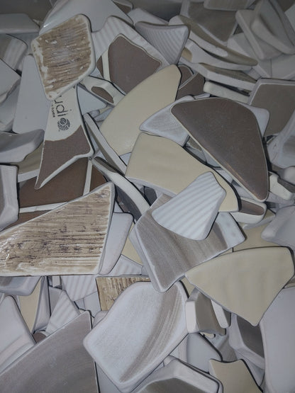 Hand Tumbled Pottery Pieces- Mosaic Crafts
