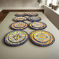 Colorful Talavera Dinnerware Set | 24-Piece Plate Set for 8