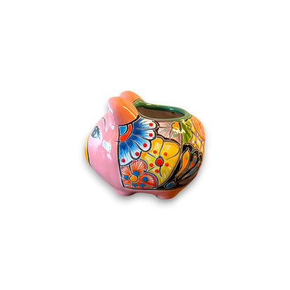 Mexican Talavera Pig Planter | Vibrant Handmade Ceramic Decor