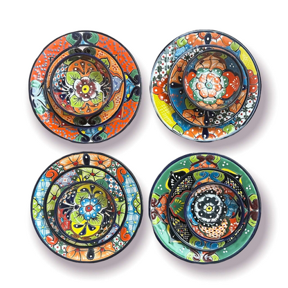 20-Piece Talavera Dinnerware Set | Floral Tableware for 6