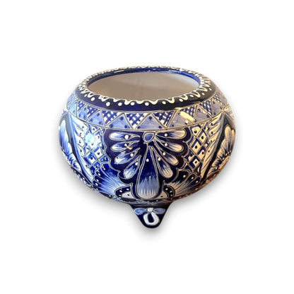 Handmade Talavera Molcajete Planter | Colorful Mexican Flower Pot