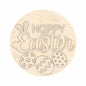 Unfinished Wood Happy Easter Door Sign Kit | Wood Craft Cutouts | 1/4" Thick |