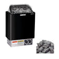 Harvia KIPB Wet Dry Electric Sauna Heater Stove With Built-In Controls & Sauna Stones (SAK47351)
