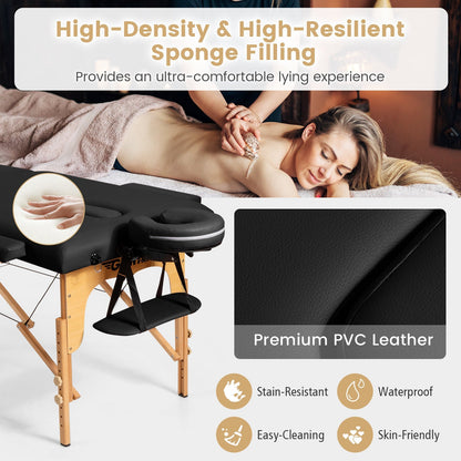Portable Adjustable Facial Spa Bed with Carry Case
