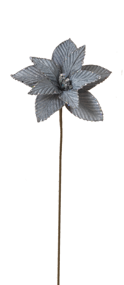 12" Poinsettia Pick -