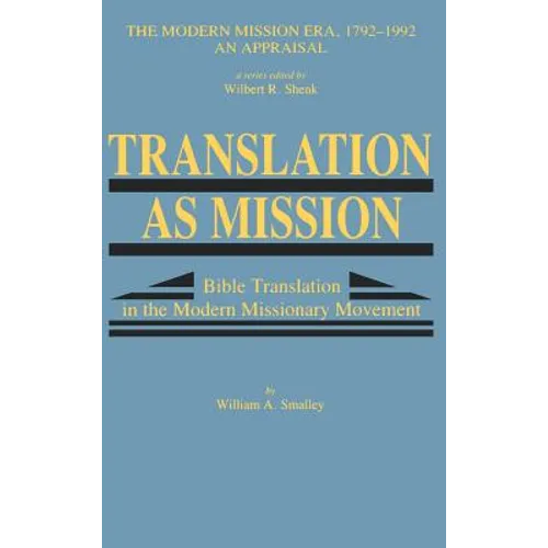 Translation as Mission - Hardcover