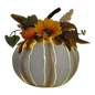 Metal Pumpkin with LED Candle -